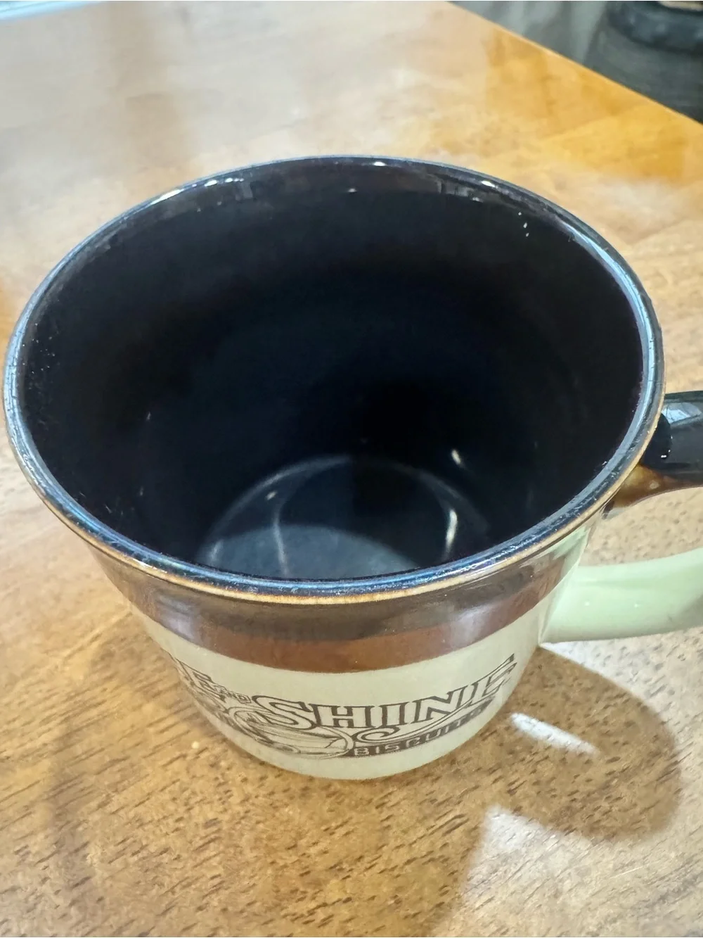 Vintage 1980’s Hardees Rise and Shine coffee mugs restaurant retro brown
